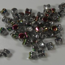 #13a - 25 Stck. PRECIOSA Pellet™ 4x6 mm chrystal vitrail