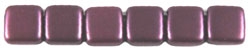 50 Stück Two-Hole Flat Square 6mm - met. purple