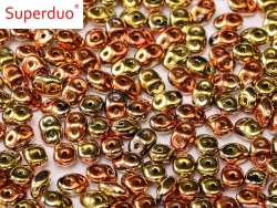 #087 10g SuperDuo-Beads jet california gold rush