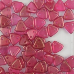 #35 10g Triangle-Beads 6mm - Halo-Madder Rose