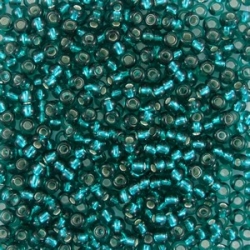 #126 10 Gramm Rocailles teal SL 9/0 2,6 mm