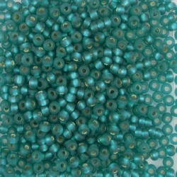 #133 10 Gramm Rocailles teal matte SL 9/0 2,6 mm