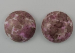 #11 - 1 Cabochon 19x5mm (LxBxH) - rosé/braun gemustert