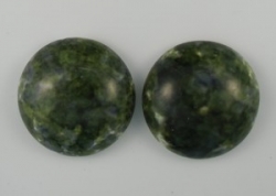 #13 - 1 Cabochon 19x5mm (LxBxH) - olive gemustert