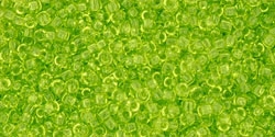 5g TOHO SeedBeads 15/0 TR-15-0004 - Tr. Lime Green