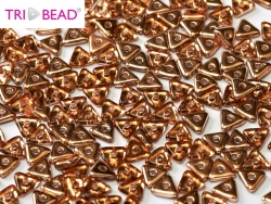 #10 5g Tri-Beads 4mm rosaline capri gold