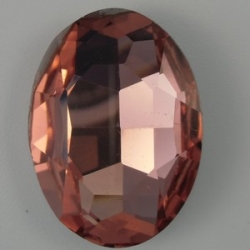 1 Glas-Oval Ø 30x20x8 mm - peach