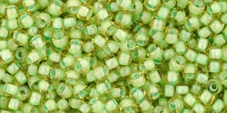 10 g TOHO Seed Beads 11/0 TR-11-0945 - Inside-Color Jonquil/Mint Julep Lined (E)