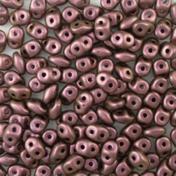 #097 10g SuperDuo-Beads Polychrome -  Brown Orchid
