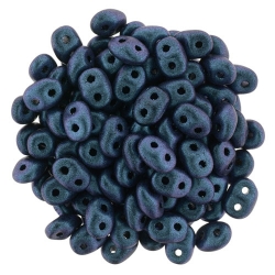 #097c 10g SuperDuo-Beads Polychrome - Indigo Orchid