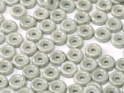 #05 50 Stck. Wheel Beads Ø 6mm - chalk white grey luster