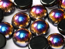 #14 - 1 Dome Bead 14x8mm - jet sliperit