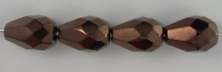 #17 - 10 Pears 10*7mm jet copper