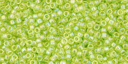 5g TOHO SeedBeads 15/0 TR-15-0164 - Tr.- Rainbow Lime Green