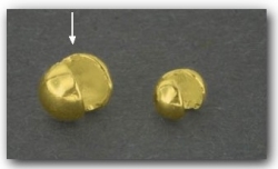 1 Stück Klappkugel ø 5 mm - 925 Silber vergoldet