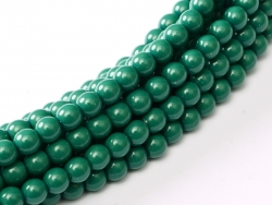 #96 1 Strang - 3,0 mm Glasperlen - green jade/paint coating