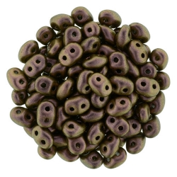 #097e 10g SuperDuo-Beads Polychrome - Copper Rose