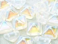 #17 - 1 Two-Hole Pyramid 12x12mm - crystal AB