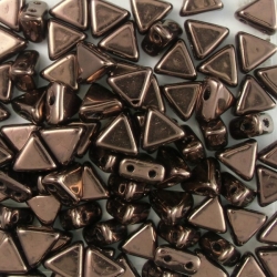 #21 - 50 Stück Kheops Beads 6mm - Jet Dark Bronze