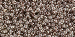 10 g TOHO Seed Beads 11/0 TR-11-1071 - Inside-Color Crystal/Antique Plum Lined (E)