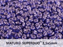 #015b 10g SuperDuo-Beads sapphire lila vega luster