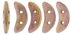 #06.00 5g Crescent-Beads 10x3 mm - Luster Op. Rose/Gold Topaz