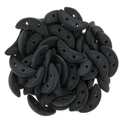 #10.00 5g Crescent-Beads 10x3 mm - Jet Matte