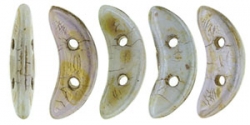 #08.00 5g Crescent-Beads 10x3 mm - Alabaster Luster Green