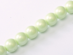 #99.02 1 Strang - 4,0 mm Glasperlen - pastel green paint coating