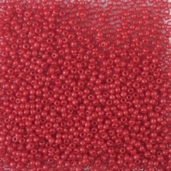 #15-10 10 g Rocailles 15/0 1,5 mm - opak rot