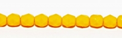 #07.03 25 Stück - 6,0 mm Glasschliffperlen - Opak Dk Yellow