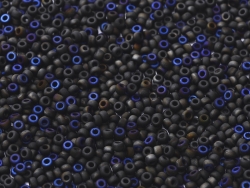 10 Gramm Miyuki Seed Beads 8-55042 black azuro matted