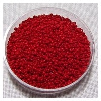 #15-09 10 g Rocailles 15/0 1,5 mm - opak rot