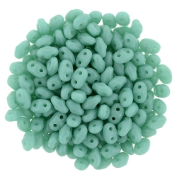 #07.01 - 10g MiniDuo-Beads  Opaque Green Turquoise