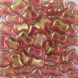 #02.00 25 Stck. 6x8 mm CoCo Bead vertical - Crystal Red Luster