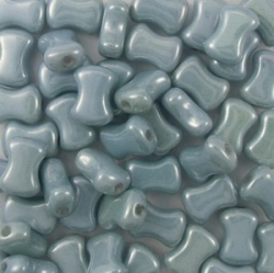 #17.00 25 Stck. 8x6 mm CoCo Bead horizontal - Alabaster Seafoam