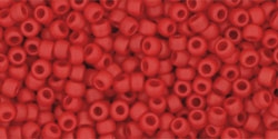 10 g TOHO Seed Beads 11/0 TR-11-0045 F - Opaque-Frosted Pepper Red