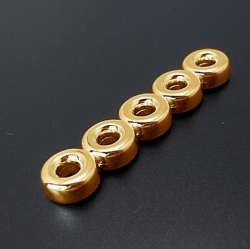 1 Stück Verteilersteg 45,5x10x4,5mm (5-reihig) - gold