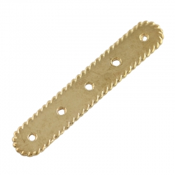 10 Stück Verteilerstege 38x7x1mm (5-reihig) - golden