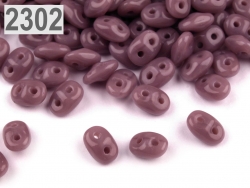 #013b 10g SuperDuo-Beads opak dk lila