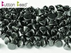 #46.01 50 Stck. Button Beads 4mm Jet Hematite