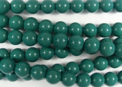#50.0 1 Strang - 6,0 mm Glasperlen - green jade paint coating