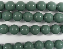 #24.0 1 Strang - 8,0 mm Glasperlen - hartford green/paint coatin