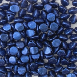 #03.02- 50 Stck. Pinch-Bead 4x3mm - met suede indigo