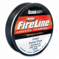 Fireline von Berkley - 0,12 mm (4 LB)  - crystal - ca. 45,5 m