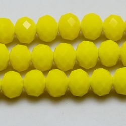 135 facetierte Rondelle 2*3mm Yellow - galv.