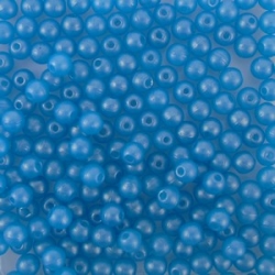 #00.08 50 Stck. Perlen rund Ø 3 mm - GoldShine - Blue
