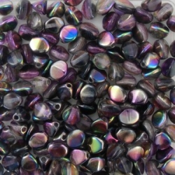 #00.16 - 50 Stck. Pinch-Bead 4x3mm - magic color - purple