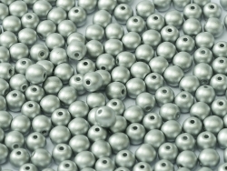 #36.03 - 50 Stck. Perlen rund Ø 3 mm - Metallic Silver