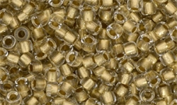 #12 - 10g MATUBO Seed Beads 7/o Crystal - Gold Copper-Lined